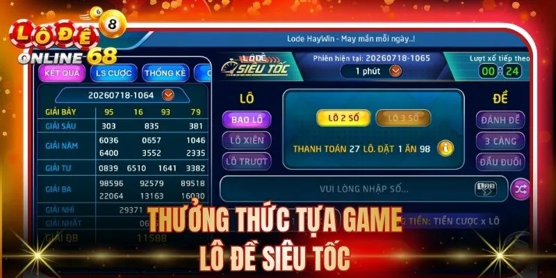 Thưởng thức lô đề siêu tốc 